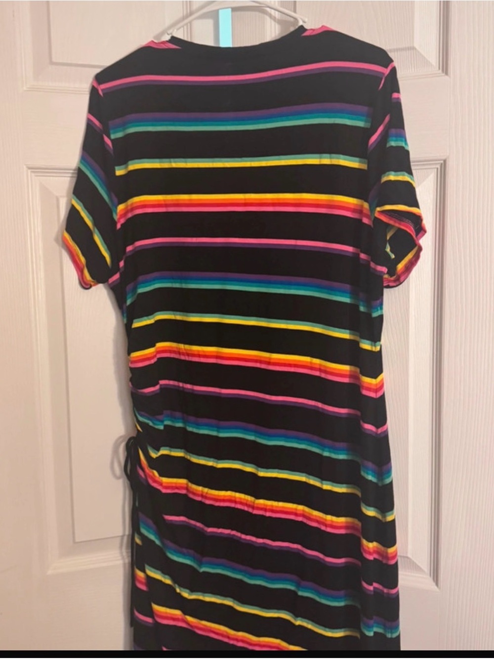 Torrid multi color Mini Jersey Side Tie Dress